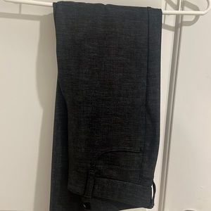 Charcoal gray tight leg pants